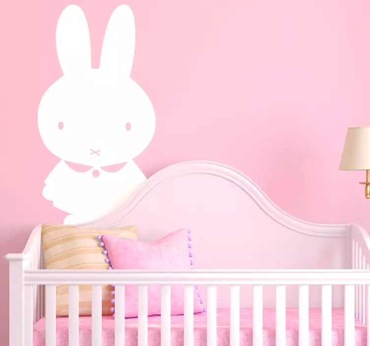 cute bunny animal sticker your child's room - TenStickers