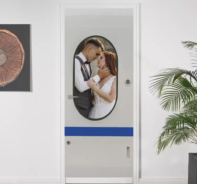 Galata Tower View door sticker - TenStickers