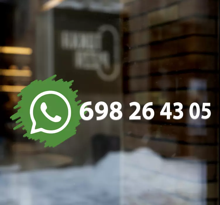 whatsapp social media logo vinyl sign - TenStickers
