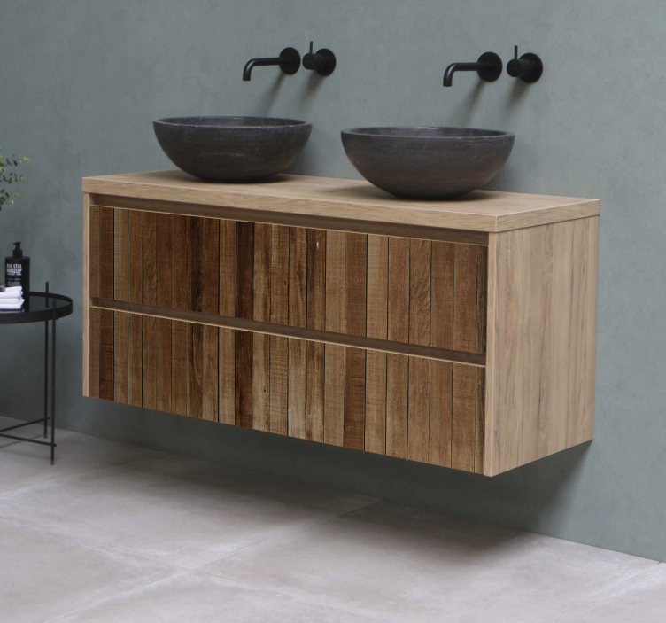 Wood planks furniture decal  3600 - TenStickers