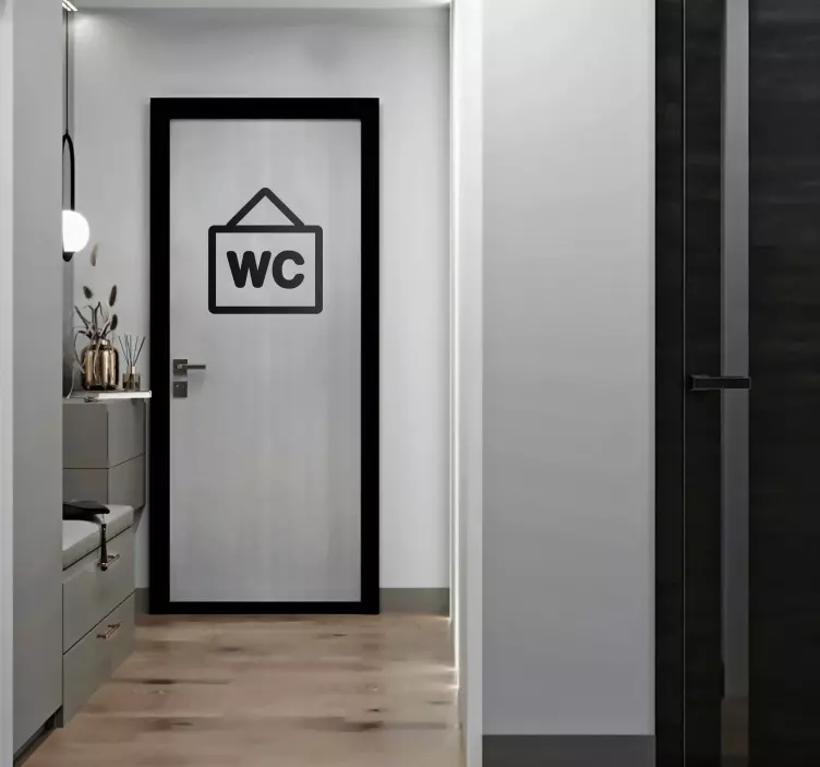 Toilet Poster Door Sticker - TenStickers