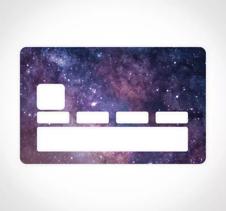 Galactic universe credit card sticker - TenStickers