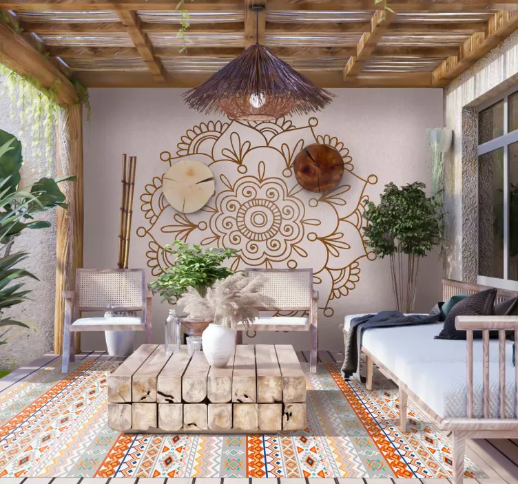 Indian Lotus Flower Sticker - TenStickers