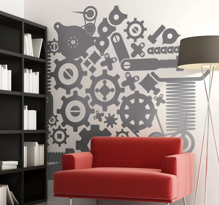 Machinery Wall Sticker - TenStickers