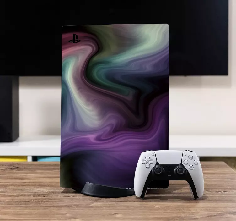 SWIRLING COLORFUL PATTERNS PS4 skin - TenStickers