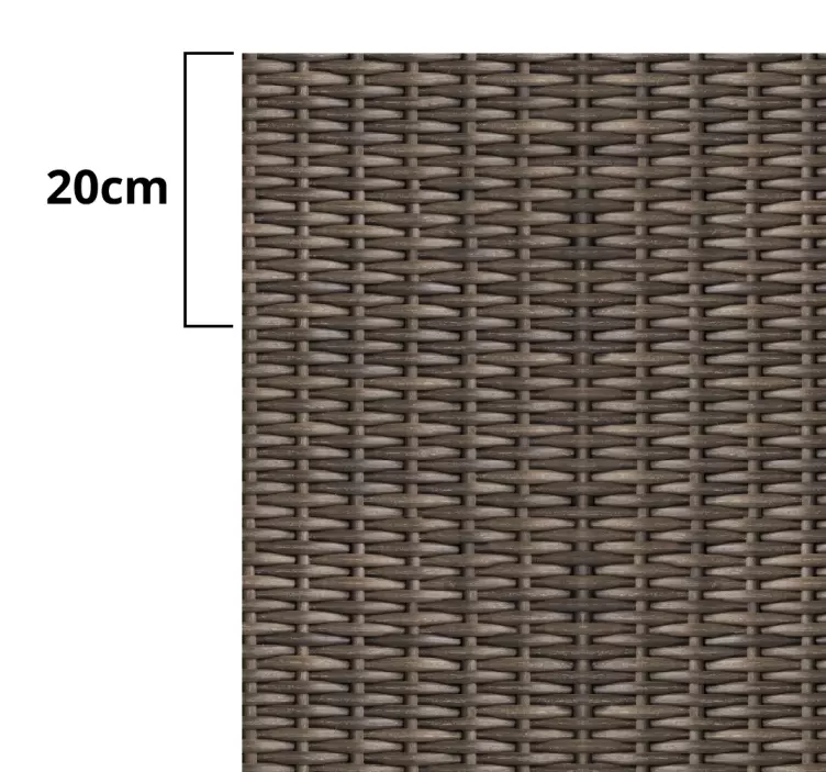 Woven Rattan = Rattan Woven furniture decal  3600 - TenStickers