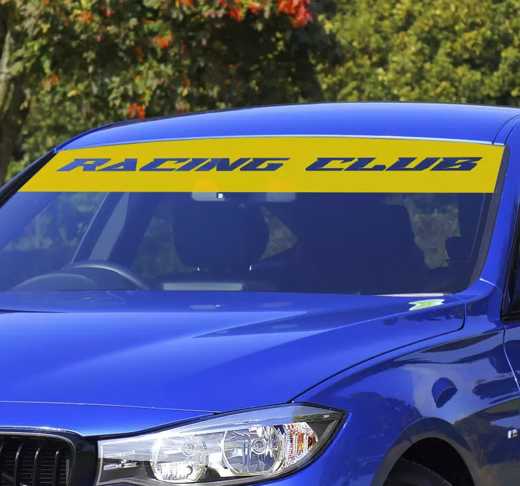 Customised monocolor sun visor car sticker - TenStickers