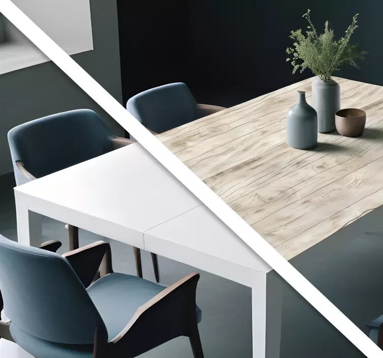 Light wood for table wall stickers for dining room - TenStickers