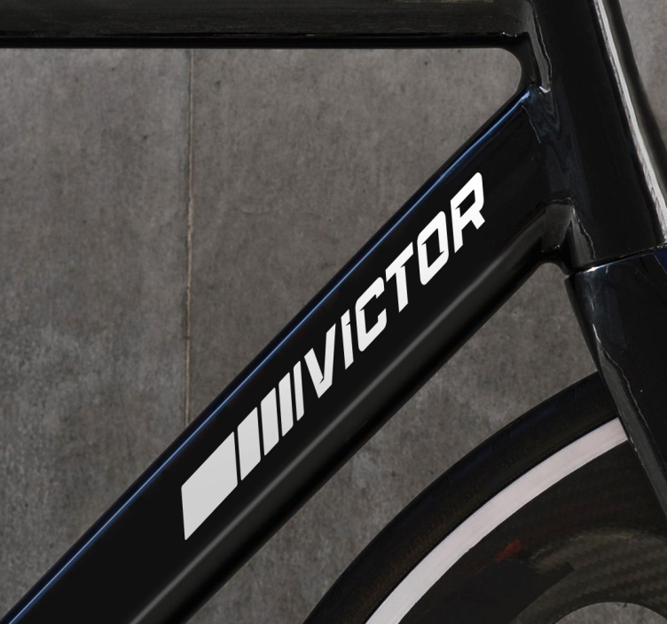 Sporty style bike sticker - TenStickers