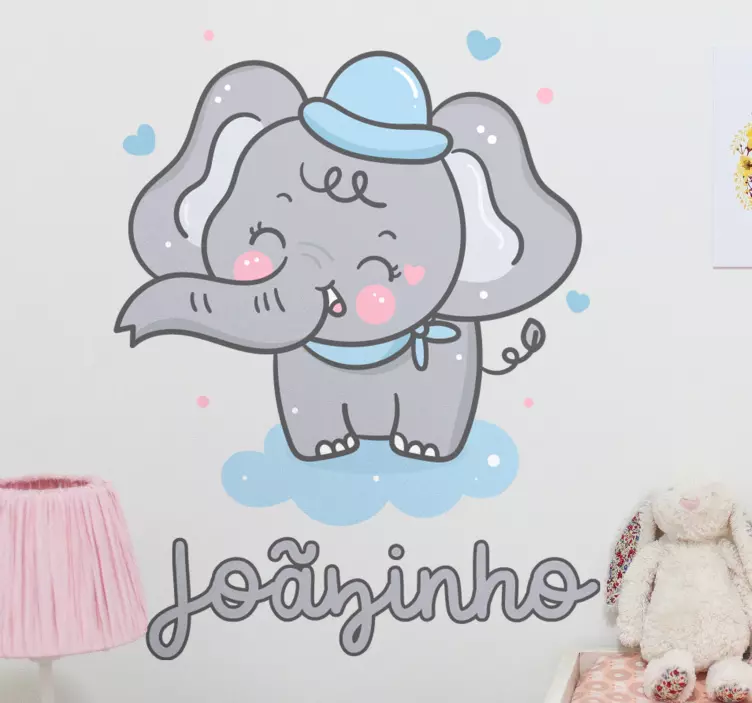 Adorable Elephant Figure wall stickers for kid - TenStickers