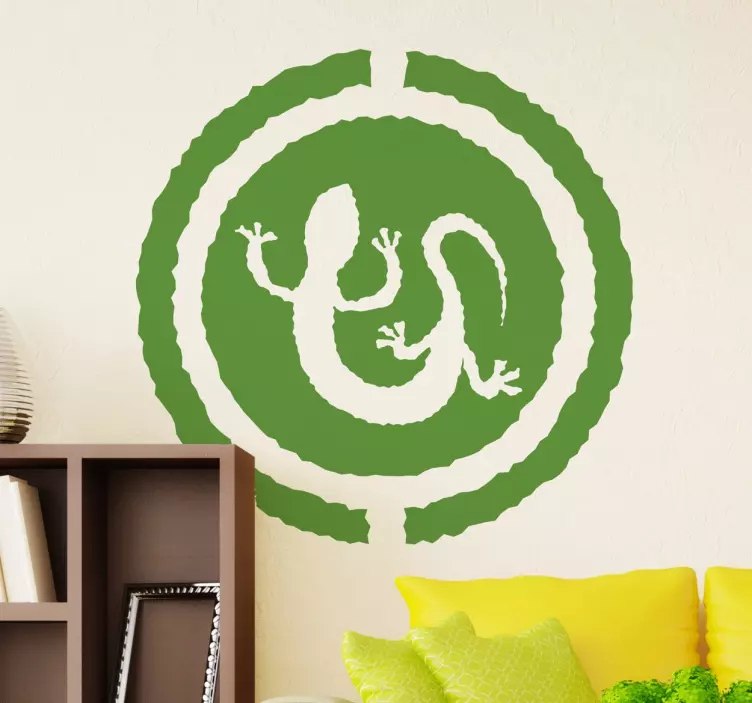 African Gecko Wall Art Sticker - TenStickers