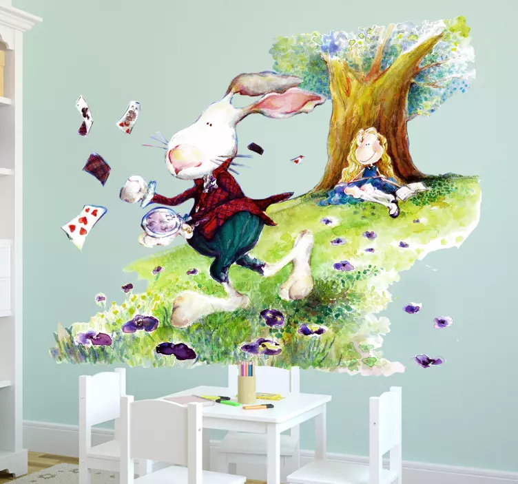 Alice in Wonderland Children's Sticker - TenStickers