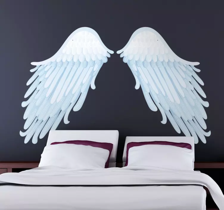 Angel Wings Wall Art Decal - TenStickers