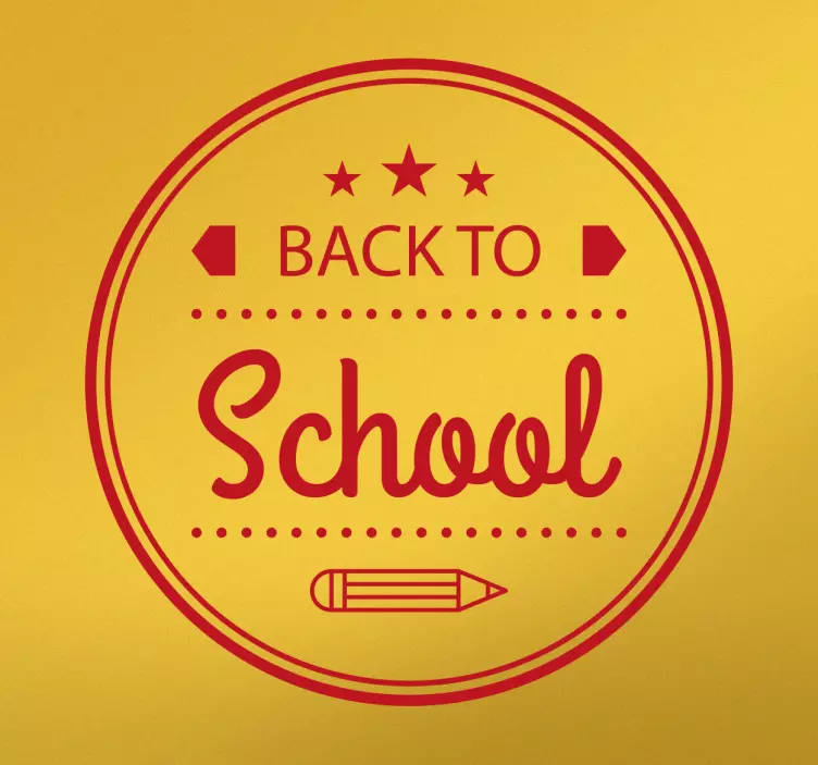 Back to School Sticker - TenStickers