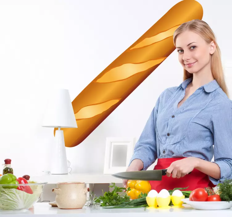 Baguette Wall Sticker - TenStickers
