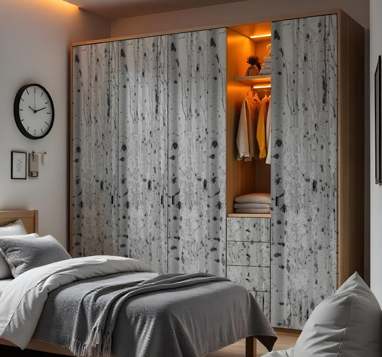 black and white trees furniture sticker - TenStickers