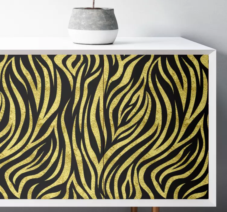 Bold Wave Pattern furniture sticker - TenStickers
