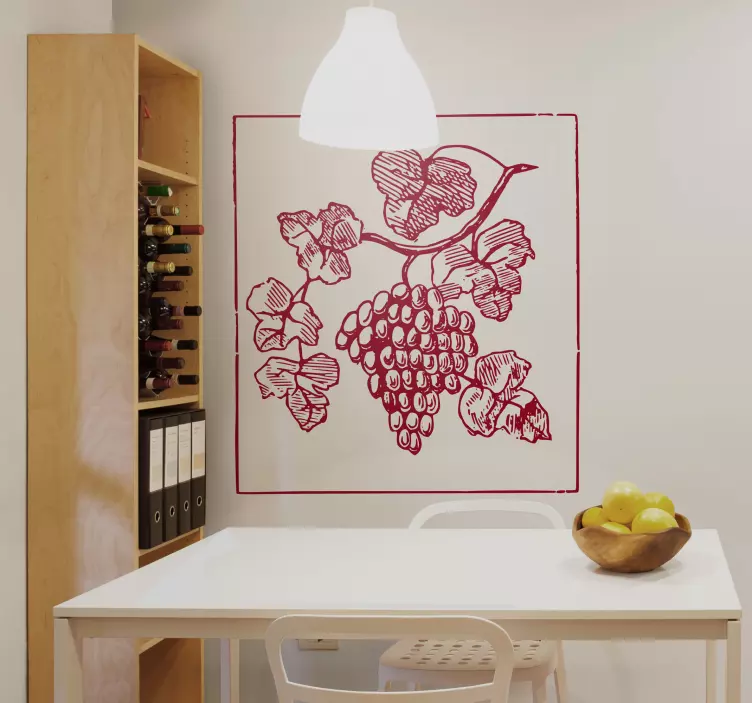 Bunch of Grapes Wall Sticker - TenStickers