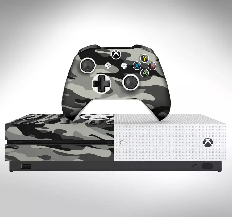 Camouflage texture design xbox sticker - TenStickers