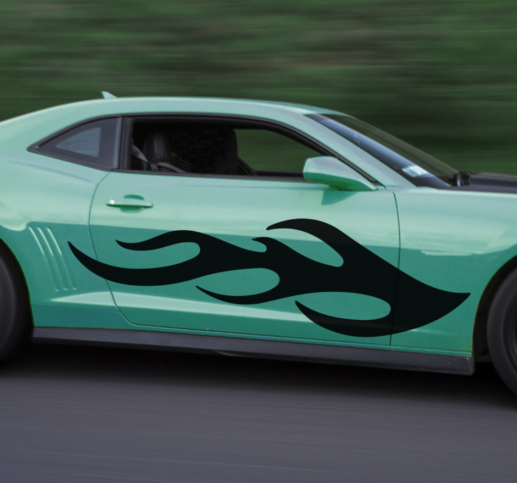 Car sticker flame graphic design - TenStickers