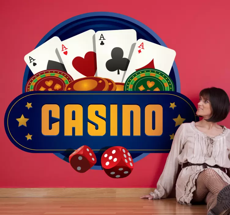 Casino Mural Wall Sticker - TenStickers