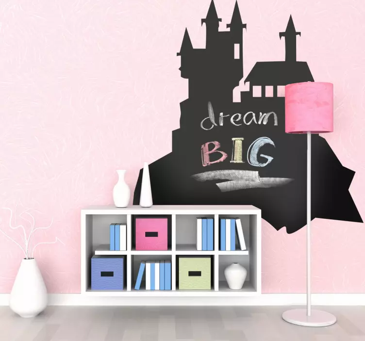 Castle of Terror Blackboard Sticker - TenStickers