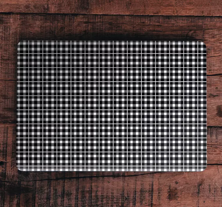 Checkered Pattern Surface laptop skin - TenStickers