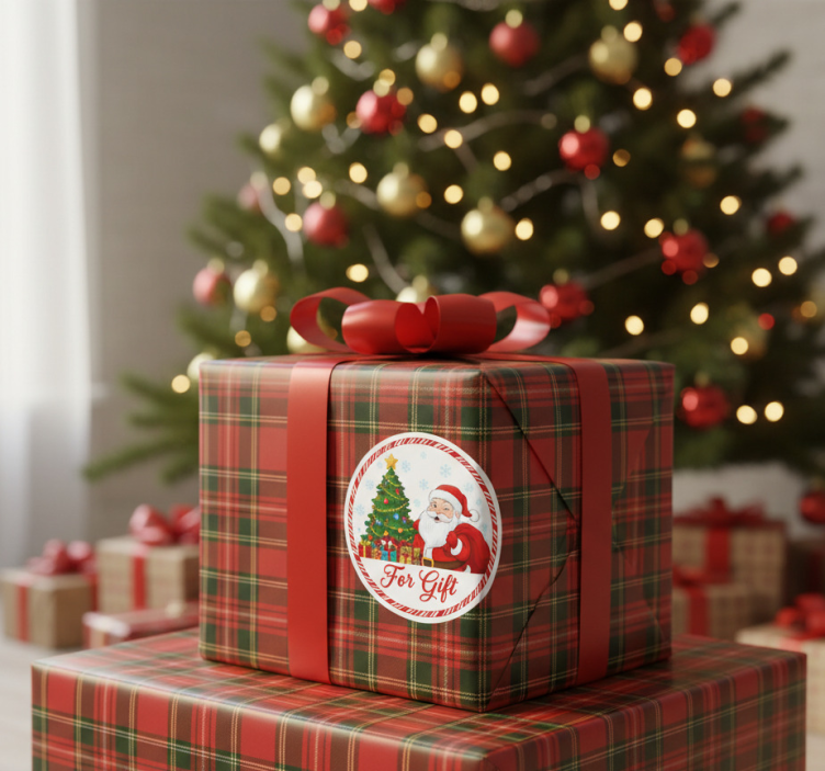 Christmas sticker for gifting - TenStickers