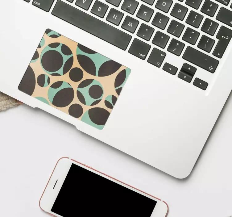 Circle Pattern Trackpad sticker - TenStickers