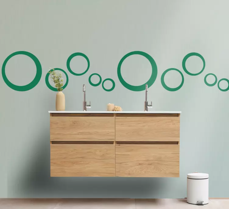 Circular Pattern Design wall border sticker - TenStickers