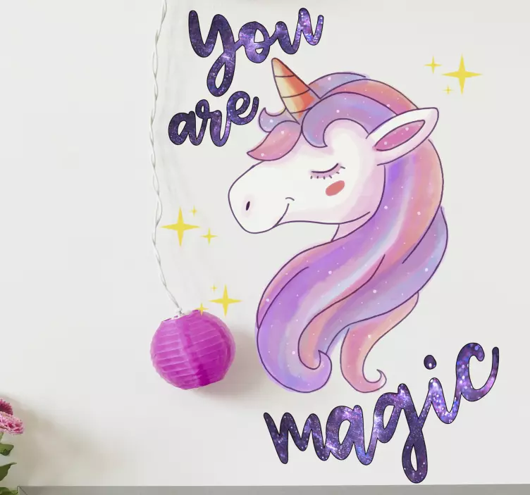 Circus wall sticker you are magic - TenStickers