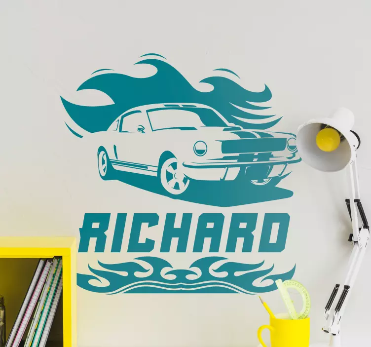 Classic Racing Car object sticker - TenStickers