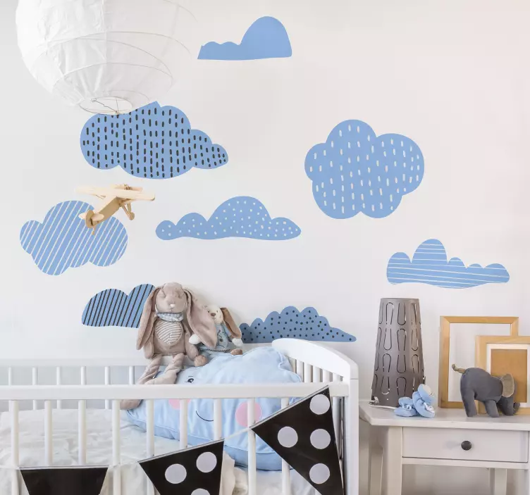 clouds drawings illustration sticker - TenStickers