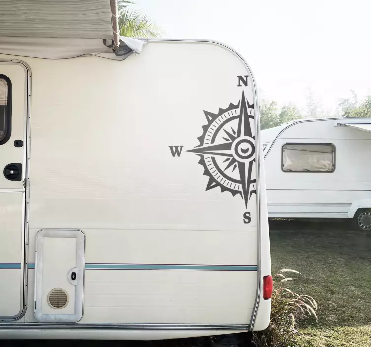 compass kit caravan decals - TenStickers