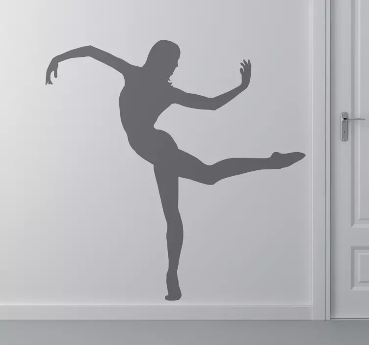 Contemporary Dancer Silhouette Sticker - TenStickers