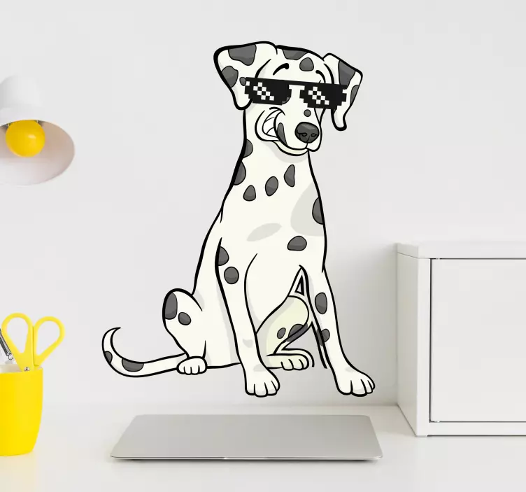 Cool Dog Character pet wall art - TenStickers