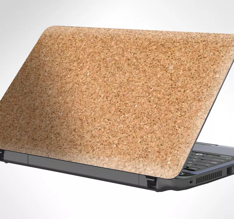 Cork Surface Cover laptop skin - TenStickers