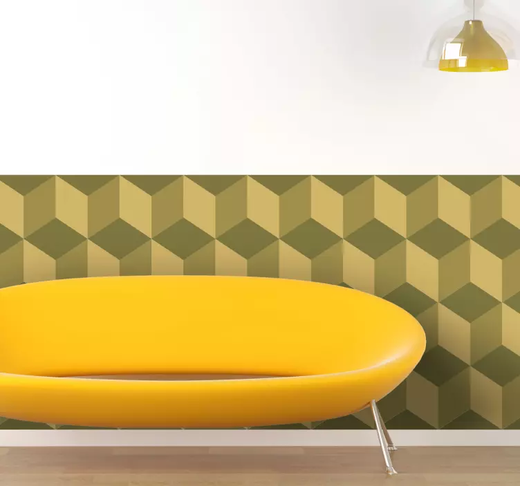 Cubes Pattern Vinyl Sheet Sticker - TenStickers