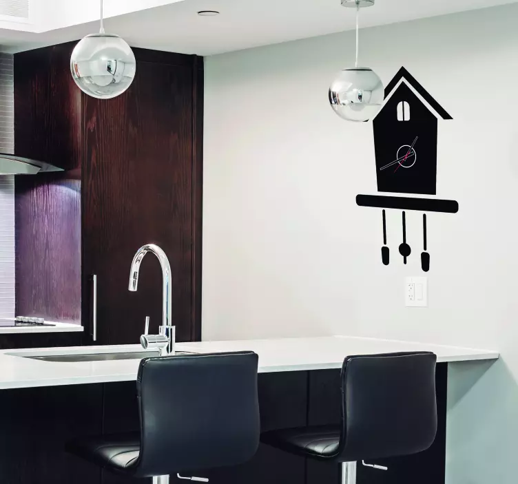 Cuckoo Wall Clock Sticker - TenStickers
