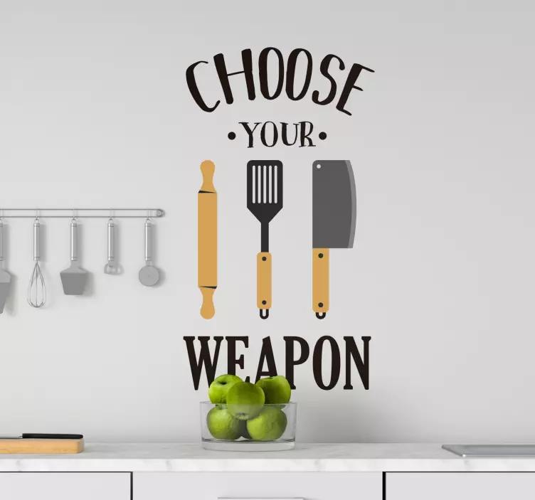 Cuisine wall sticker select your tool - TenStickers