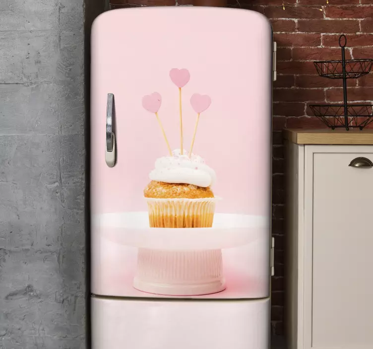 Cupcake Delight fridge sticker - TenStickers