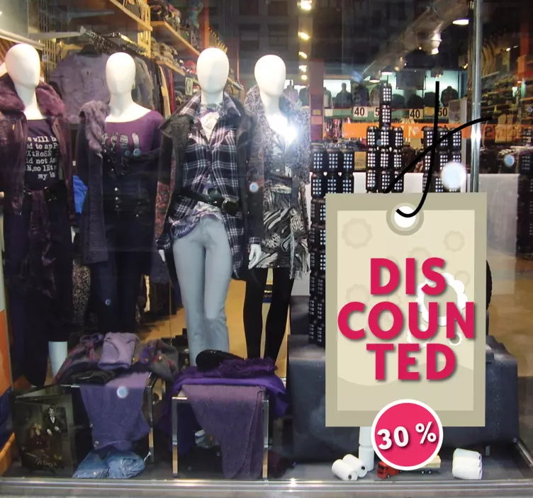 Customisable Label Store Decal - TenStickers