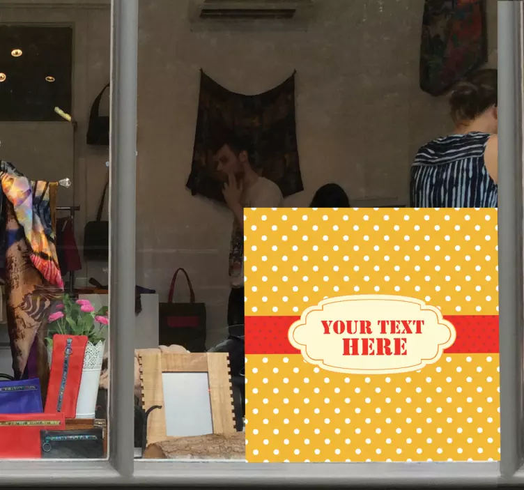 Customisable Polka Dots Special Offer Sticker - TenStickers