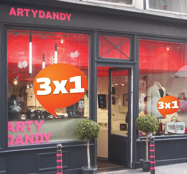 Customisable Red Speech Bubble Sticker - TenStickers