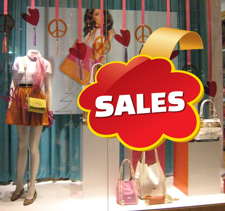 Customisable Sales Label Decal - TenStickers