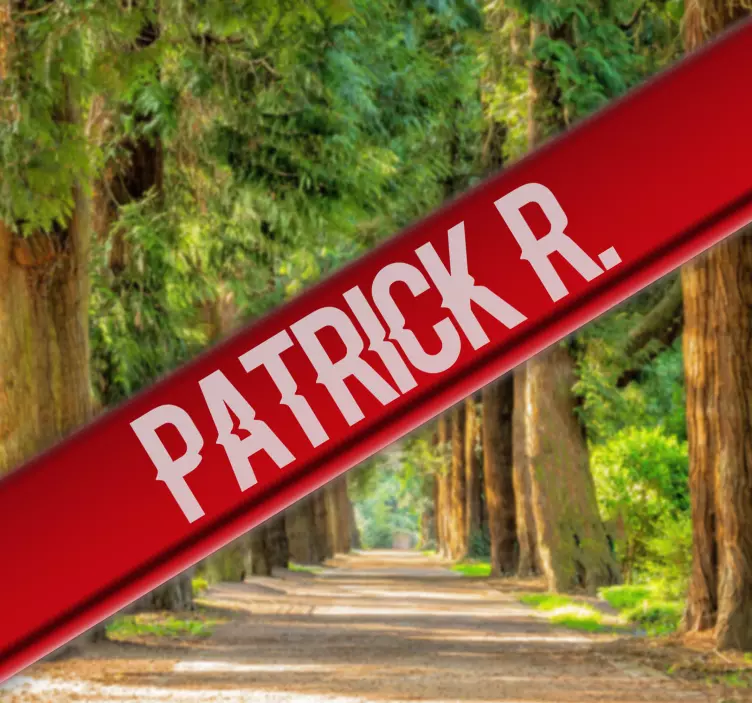 Customised name bike sticker - TenStickers