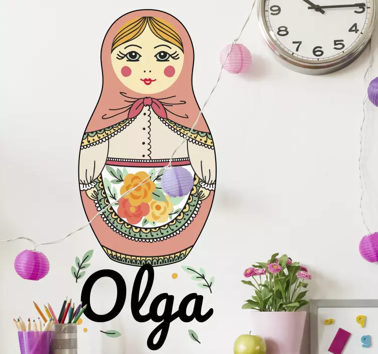 Customized Matryoshka Doll wall sticker - TenStickers