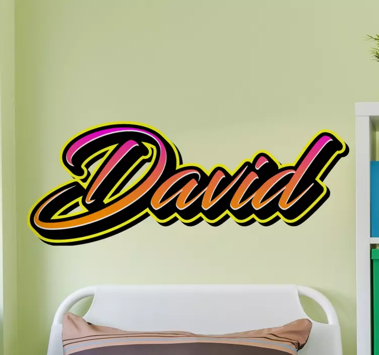 Customized Name Art quote sticker - TenStickers