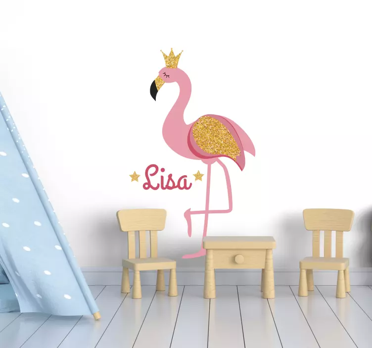 Cute Flamingo Decoration wall stickers for kid - TenStickers
