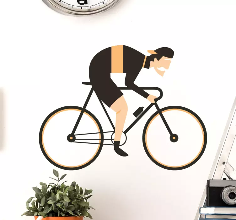 Cycling Wall Sticker - TenStickers